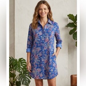 Lauren Ralph Lauren Floral Shirt or dress women’s 3/4 sleeve size M